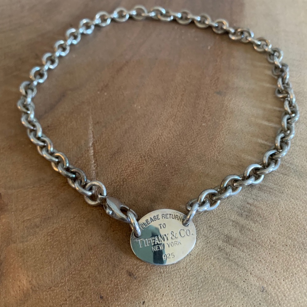 T & Co Oval Tag Necklace